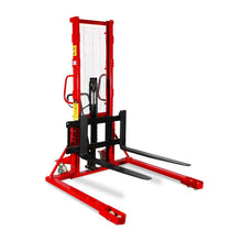 Cargar imagen en el visor de la galería, Apilador Hidráulico de 1 tonelada y 1.6 metros - base extra ancha fija