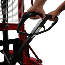 Cargar imagen en el visor de la galería, Apilador Hidráulico de 1 tonelada y 1.6 metros - base extra ancha fija