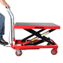 Cargar imagen en el visor de la galería, Mesa elevadora hidráulica de 1 tonelada de 81 x 50 cm