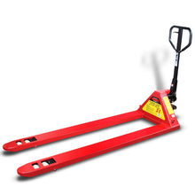 Cargar imagen en el visor de la galería, Patin Hidráulico Traspaleta Con Ruedas De Nylon Sistema Tándem Uñas Extra Largas 3 Ton