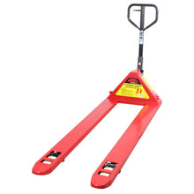 Cargar imagen en el visor de la galería, Patin Hidráulico Traspaleta Con Ruedas De Nylon Sistema Tándem Uñas Extra Largas 3 Ton
