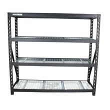 Cargar imagen en el visor de la galería, Estante Para Almacenaje Metálico Industrial (77”X24”) 4 Repisas, 2500 Kg