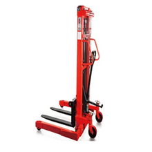 Cargar imagen en el visor de la galería, Apilador manual hidráulico de 1 tonelada con patas y uñas ajustables - Mesumex
