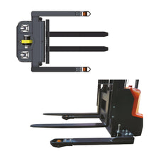 Cargar imagen en el visor de la galería, Apilador eléctrico de 1.2 tonelada y 3.6 metros de altura de base ajustable