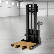 Cargar imagen en el visor de la galería, Apilador eléctrico de 1.2 tonelada y 3.6 metros de altura con base ajustable