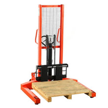 Cargar imagen en el visor de la galería, Apilador manual hidráulico de 1 ton patas y uñas ajustables