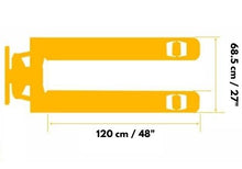 Cargar imagen en el visor de la galería, Medidas Patín Hidráulico industrial manual de 3 Toneladas
