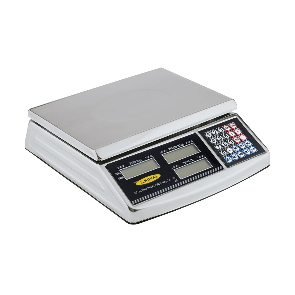 Balanza Comercial para negocios de capacidad de 40 Kg - Ne-40 Acero Inoxidable